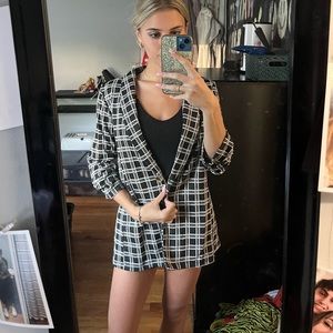 altered state 3/4 sleeve blazer